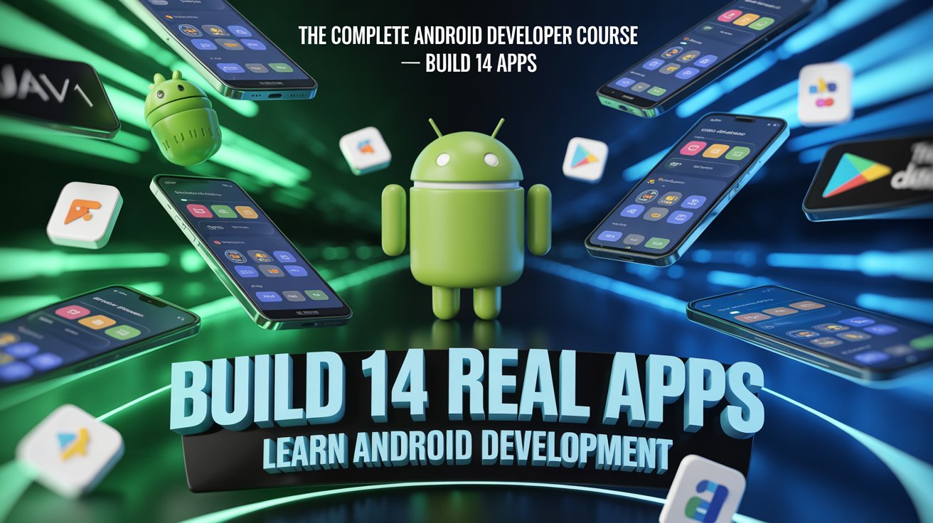 🚀 The Complete Android Developer Course – Build 14 Apps
