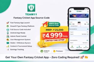 🔥 Team11 – Fantasy Cricket App Source Code