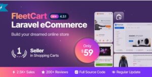 FleetCart v4.3.1 Download – Laravel Ecommerce CMS Script with Admin Panel
