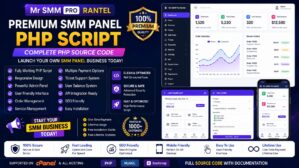 Mr SMM Pro Rantel – Premium SMM Panel PHP Source Code with Admin Panel & Full Setup